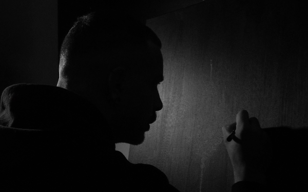 Silhouette of a Jafeth _ drawing